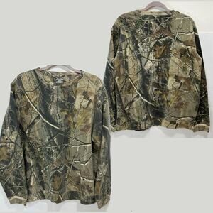Camo Sweatshirt Realtree AP 10 Crewneck Men M 38-40 Hunting Streetwear Outdoor